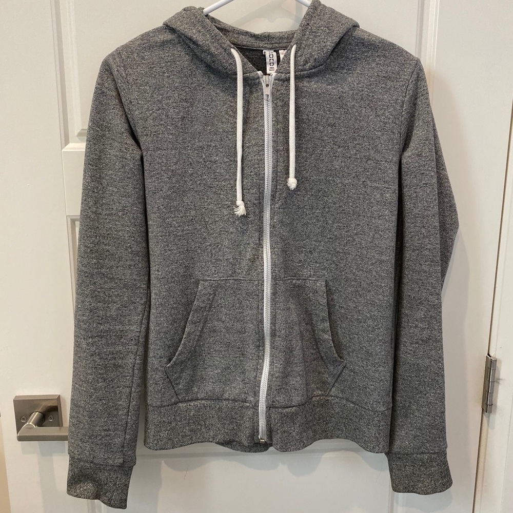 2/$10 H&M Grey Zip Up Hoodie Size M